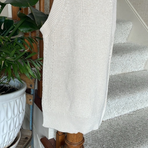 Lulu's Cream Knit Pointelle Tank Top - Picture 5 of 9